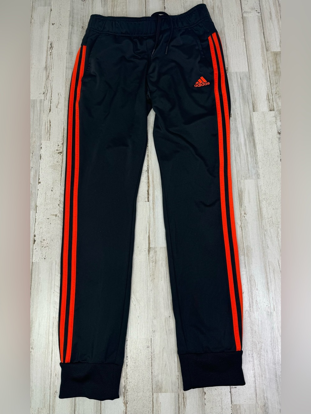 Adidas Climalite Men’s S Sweatpants Black Red Stripe